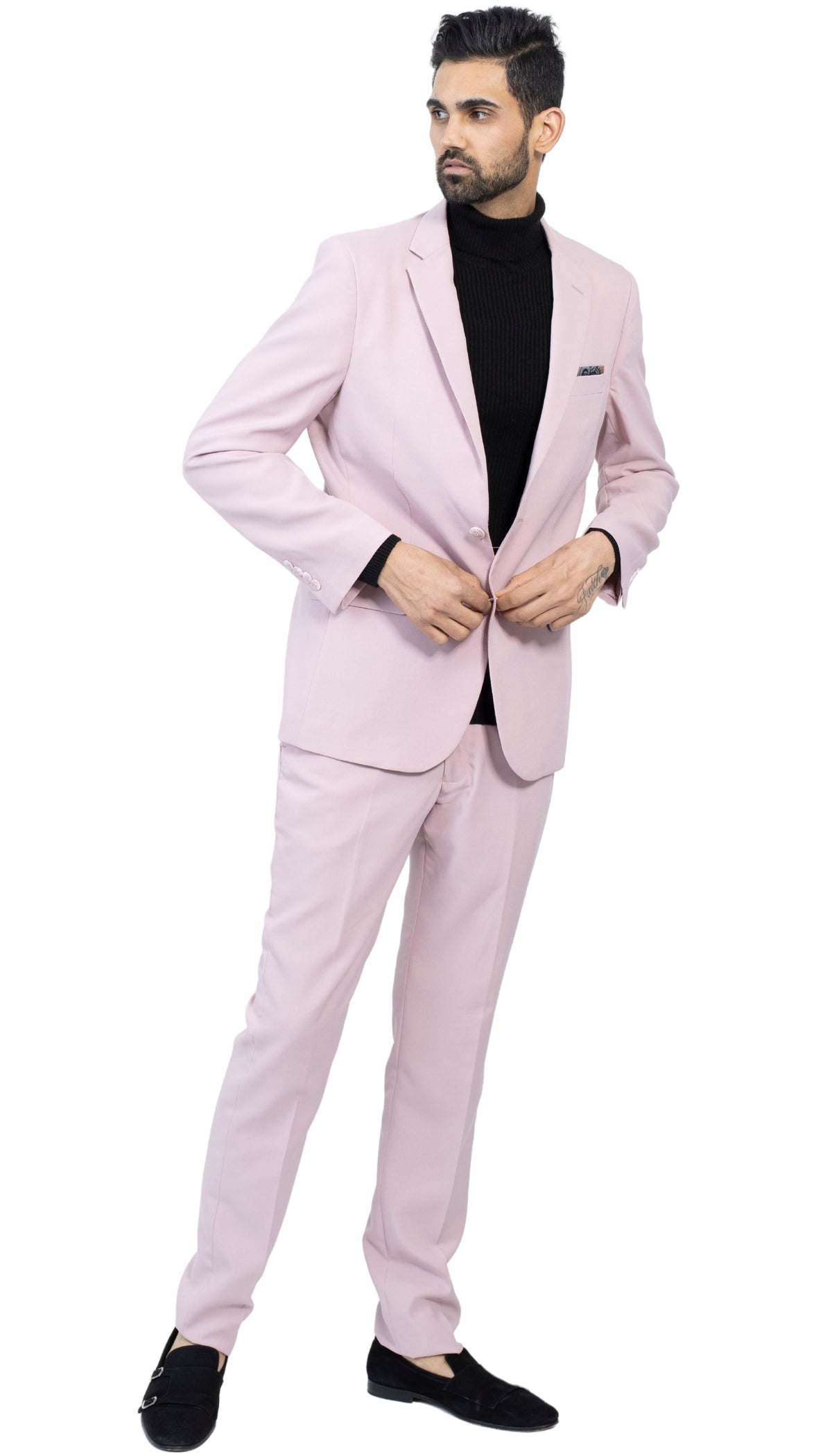 Men's Pale Mauve Slim Fit 2-Piece Suit