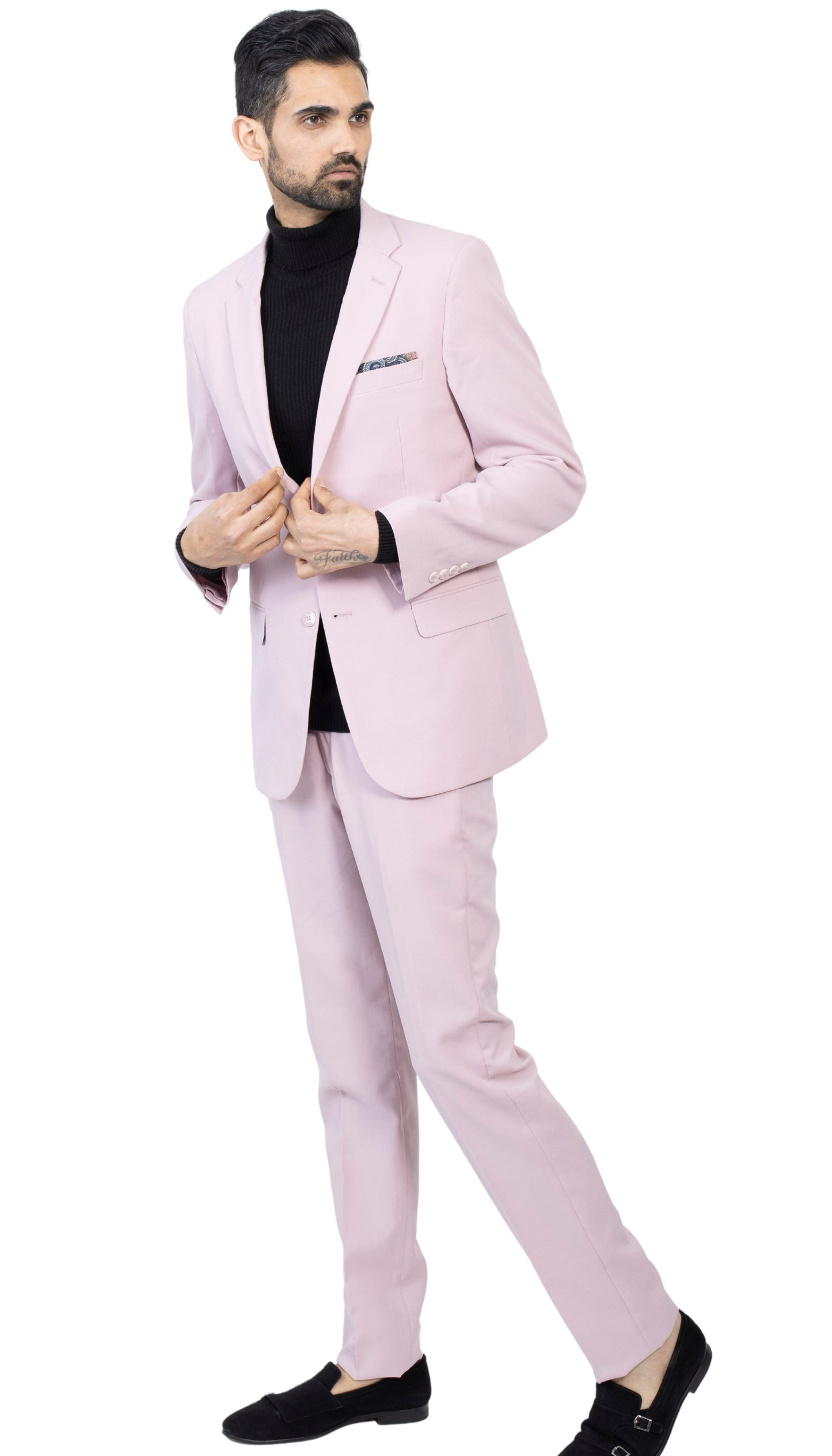 Men's Pale Mauve Slim Fit 2-Piece Suit