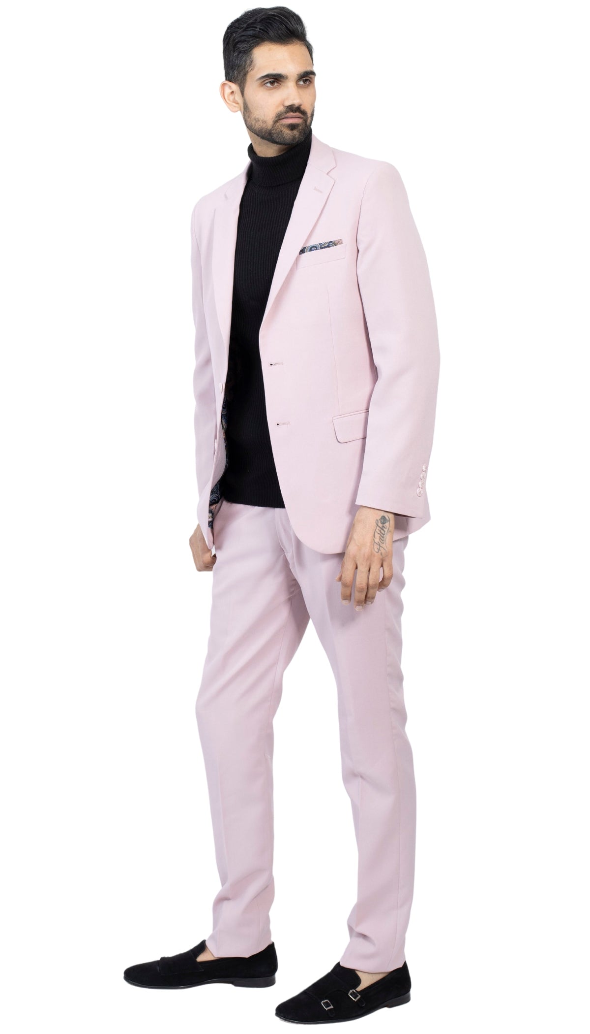 Men's Pale Mauve Slim Fit 2-Piece Suit