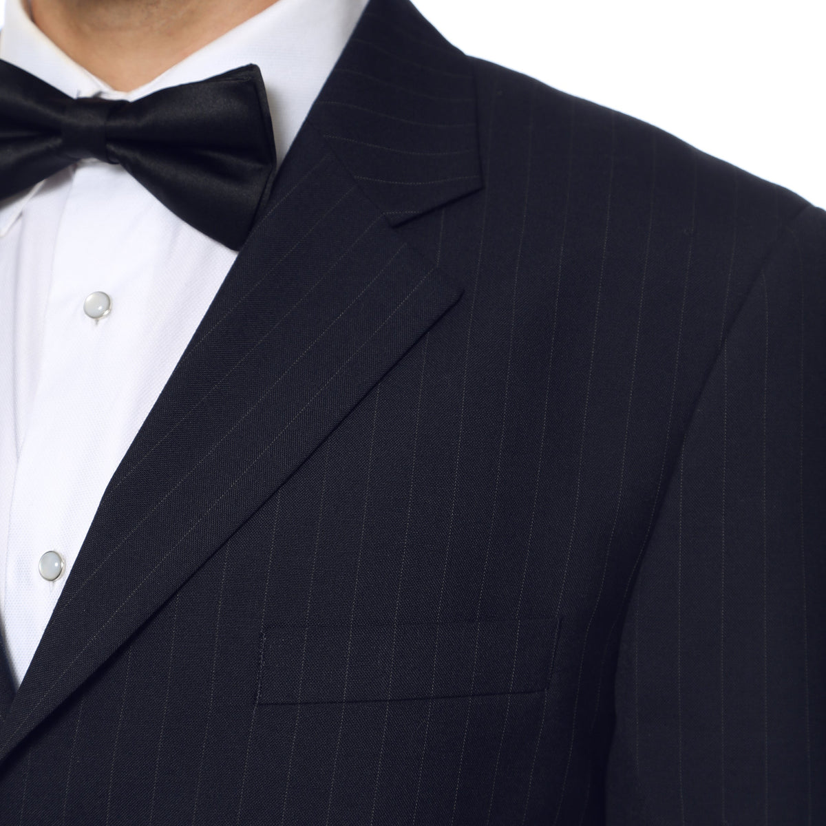 Men's Black Tailored 2-Piece Suit