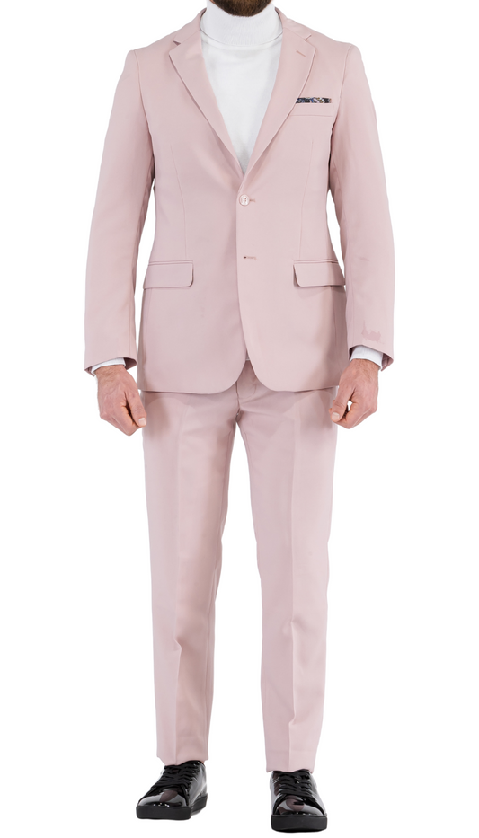 Men's Pale Mauve Slim Fit 2-Piece Suit