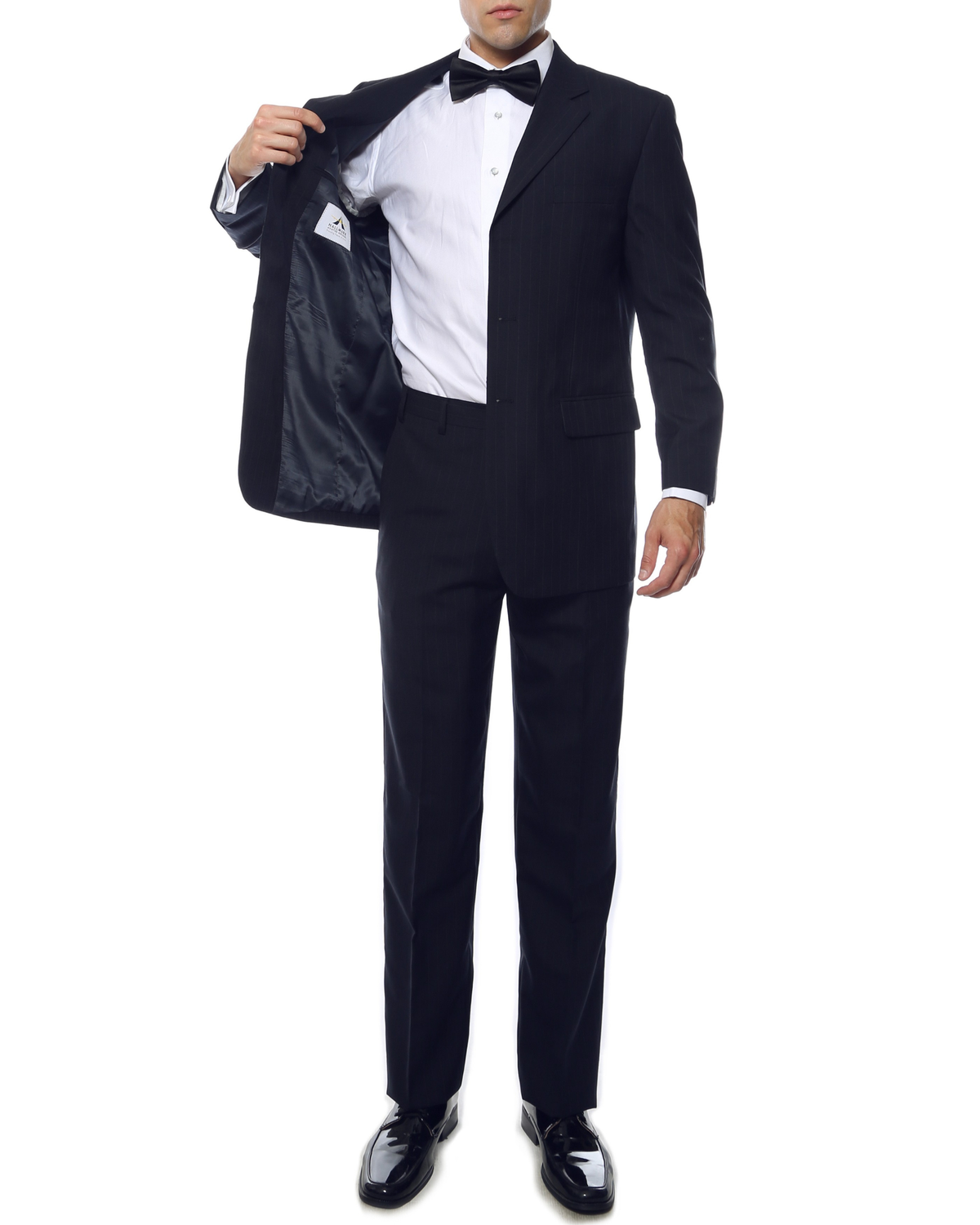 Men's Black Tailored 2-Piece Suit