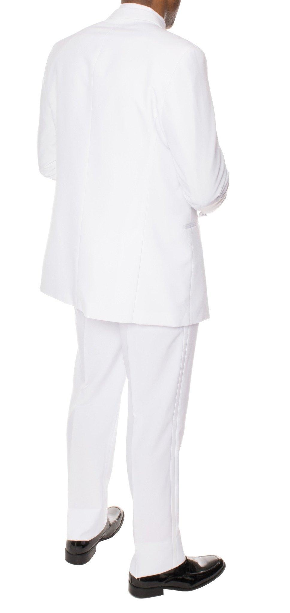 Men’s White Slim Fit 2-Piece Tuxedo