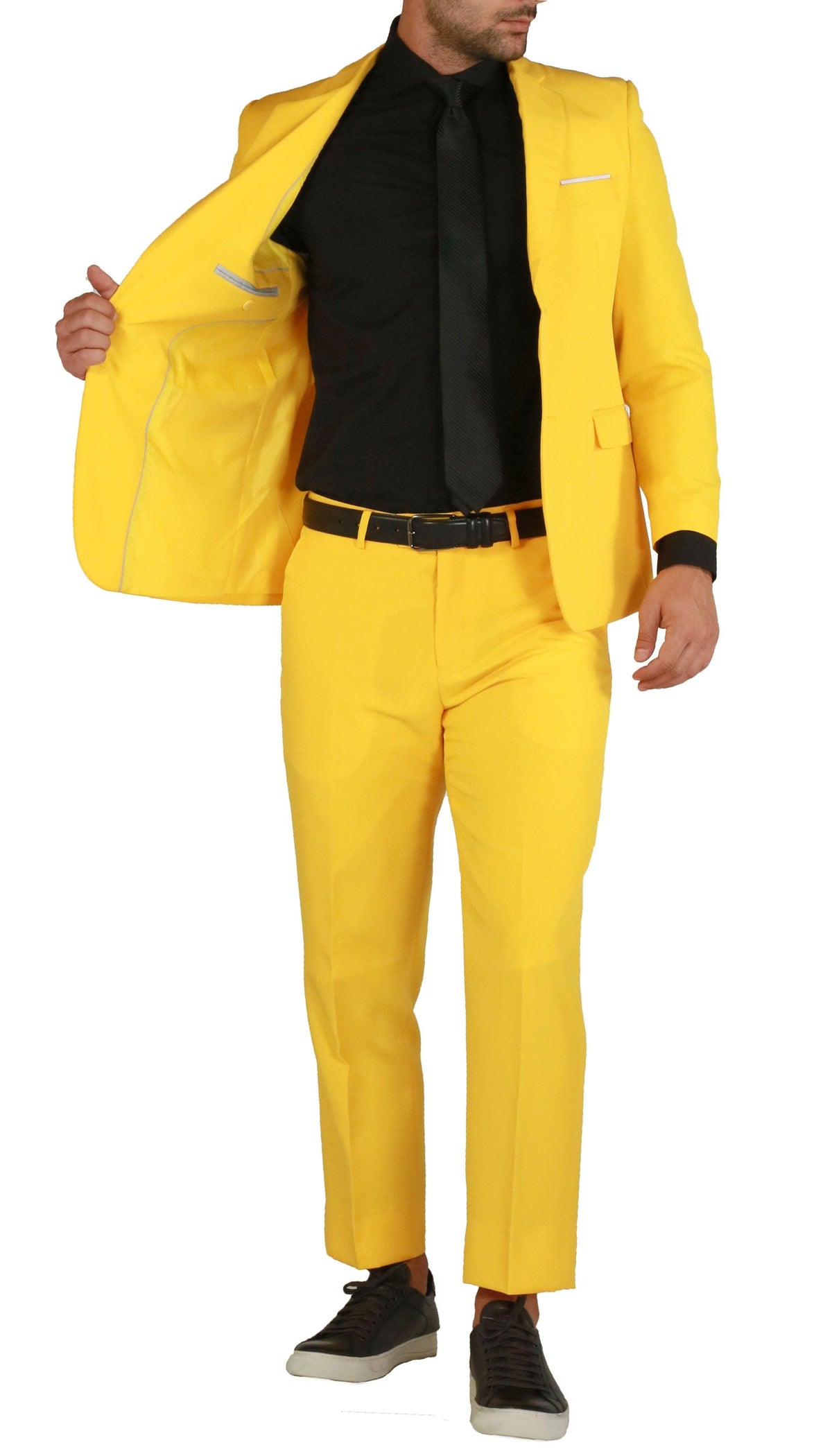 Men's Yellow Slim Fit 2-Piece Suit